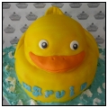 hand carved rubber duck Marvin cake...full of chocolate flavour.
